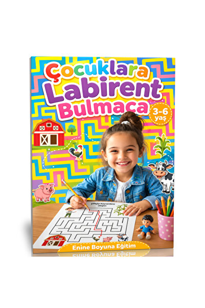 Enine Boyuna Eğitim Labyrinth Puzzle for Children 3-6 Years Old