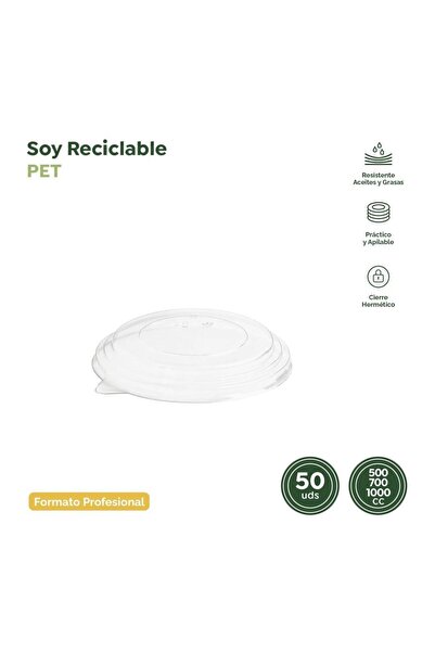 SARAO Set de 50 capace PET pentru boluri din carton Kraft, 500cc, 700cc și 10...