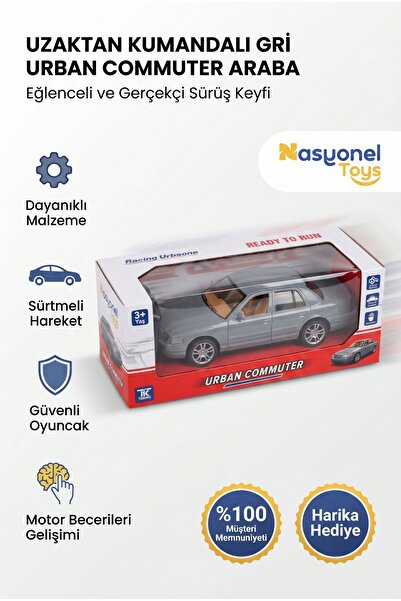 NASYONEL TOYS Uzaktan Kumandalı Gri Urban Commuter Oyuncak Araba