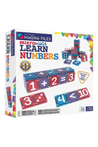 Magna Tiles - Learn Numbers Manyetik Bloklar - 56 Parça 254055LN