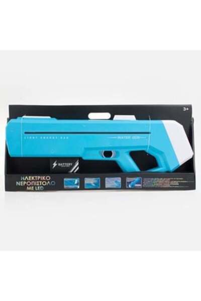 SHOPIENS Pistol cu apă electric cu LED albastru 57 CM