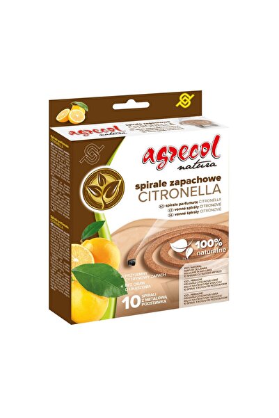 Agrecol Spirale parfumate cu citronella, 10 bucăți