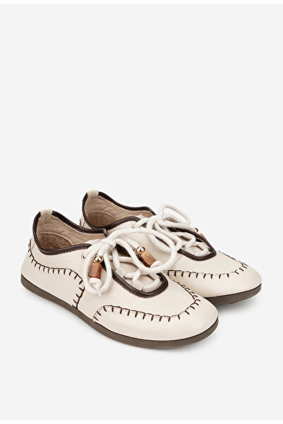 Dasha NUR women's beige shoes made of natural Leather