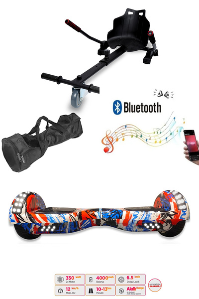 CityMate Elektrikli Kaykay Scooter Akıllı Denge Hoverboard + HoverKart + Çant...
