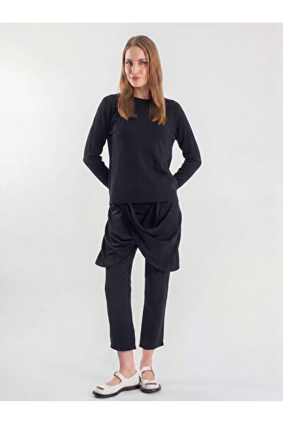 byözlemyazan Crew Neck Long Sleeve Modal Knitwear Blouse