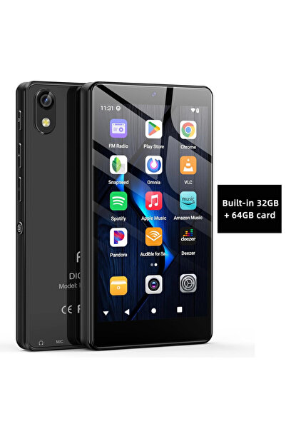 Choice1 96GB black Android 13 32GB/96GB MP3 player with Bluetooth 5.0 and WiF...