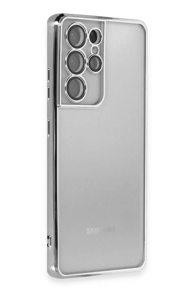 New Face ILKESHOP حافظة جديدة من السيليكون لهاتف Galaxy S21 Ultra مع عدسة (17...