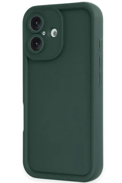 New Face Ilkeshop New iPhone 16 Case Viera Silicone - (203836) Dark Green