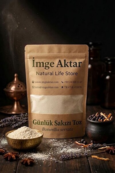 İmge Aktar Günlük Sakızı Toz - Akgünük Sakızı Toz 100 gr (Boswellia Serrata) ...