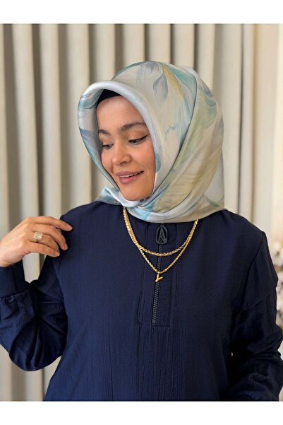 Armine Batik Çiçek Desen Saf İpek Sura Eşarp