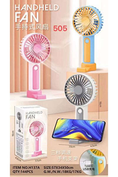 Egonex Şarjlı Taşınabilir El Tipi Mini Fan 505
