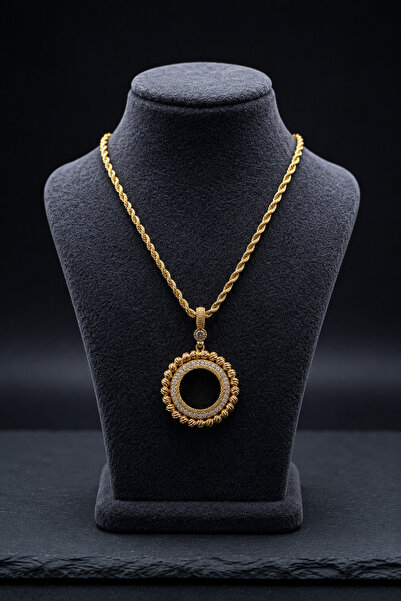 Enum Company Women'S, Gift-Giving Stone-Studded Half-Gold Framed Dorika Detai...