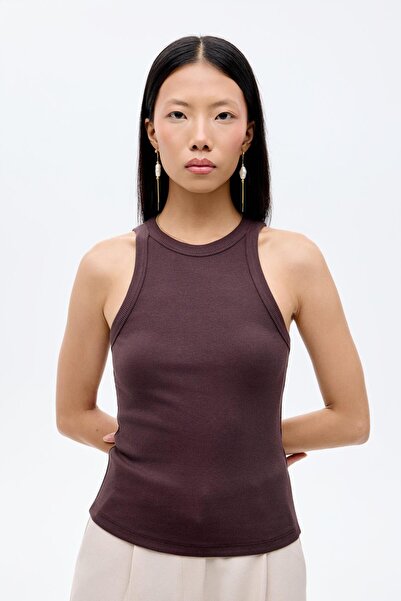 Quzu 24K60081 Women's Wide Waistband Tank Top