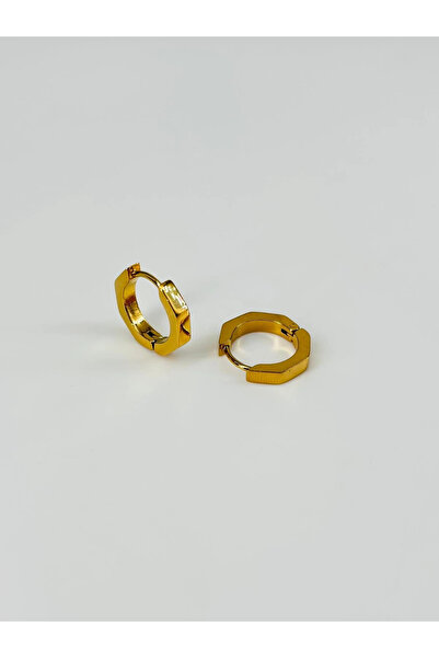 EASERA TİCARET Steel Men's Earring Diameter (11 mm) Thickness (3 mm) - Ekp0010