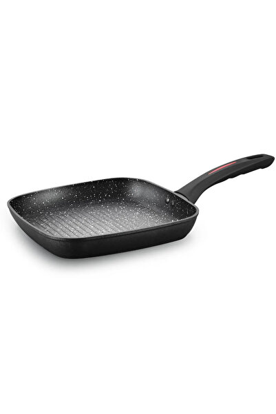 Just Perfecto Tigaie grill cu strat granit negru 28 cm, corp aluminiu, Royalt...