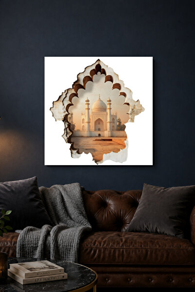 Lucena Pictură murală decorativă 3D Taj Mahal, cu tematică de arhitectură ori...