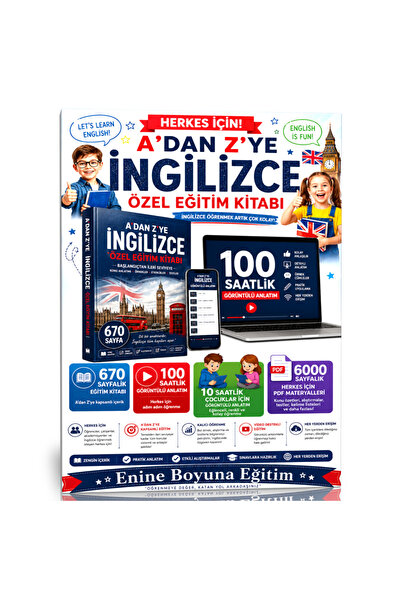 Enine Boyuna Eğitim Comprehensive English Training Kit from Beginner to Advan...