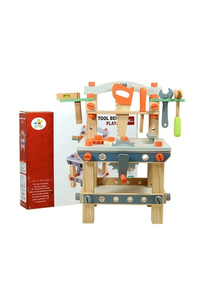 Junios Banc de scule din lemn cu accesorii incluse, MSN