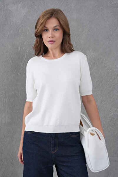 Park Karon Women's Crew Neck Premium Yarn Knitwear Blouse 12273
