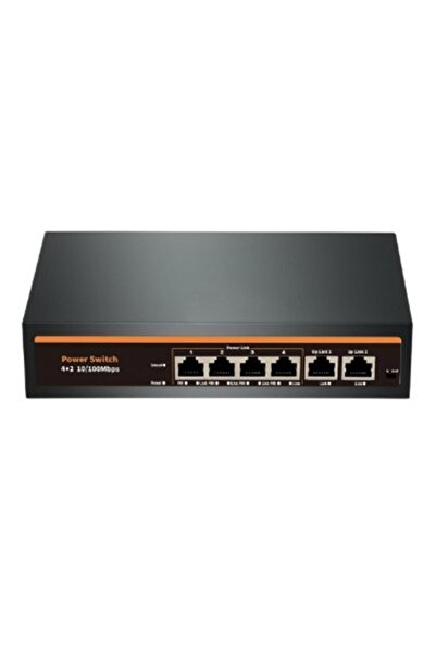 Universal نوفا NVC-INTSF0420FB2L 24V إنتركم 4+2 منفذ POE سويتش (10-100)