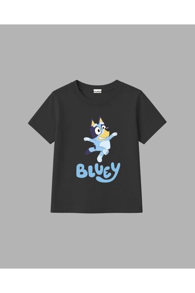 cirokids تي شيرت أطفال للجنسين مطبوع عليه Bluey مصنوع من القطن بنسبة 100%