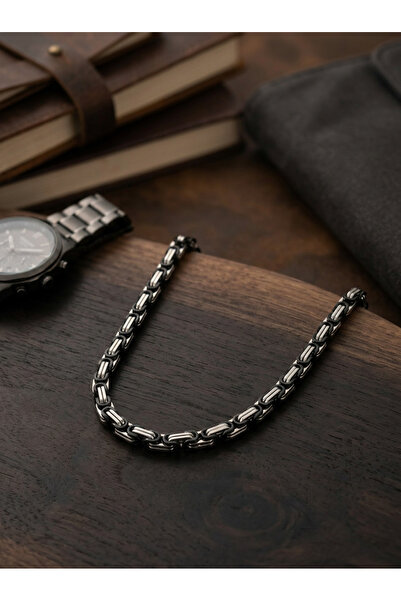 Velcari Minimalist Style Stainless Steel Men's Necklace