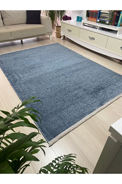 İPLİKZADE Pamuklu Dokulu Kilim Naturel Dokuma Taban Kolay Temizlenir Salon Mu...