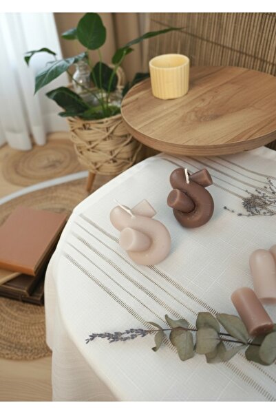 Di&Em Design Collection Bej Düğüm Mum Minimalist Dekor Mum Kokulu Pinterest Mum