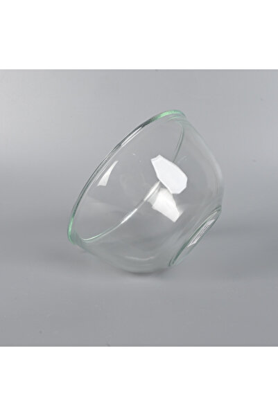 Generic 21cm Large Transparent Glass Bowl for Food Preparation, Salad and Des...