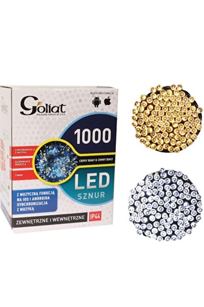 Goliat Lumini de Crăciun 1000 LED, set, IP44, 49.95m, alb cald și alb rece