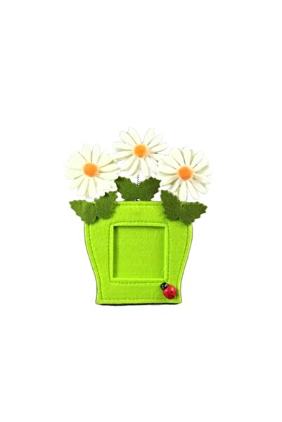 Goliat Ramă foto, verde, 24x20cm, cu 3 margarete pe arc