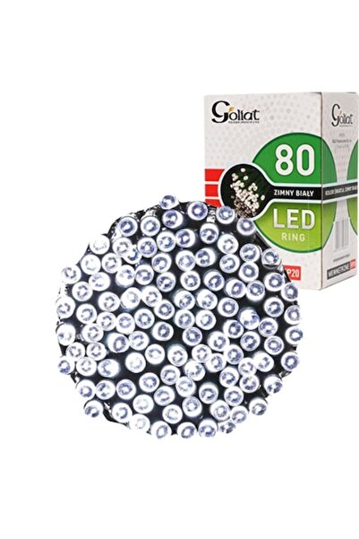 Goliat Lumini de Crăciun cu 80 LED-uri, Goliat, Alb rece, Set de interior