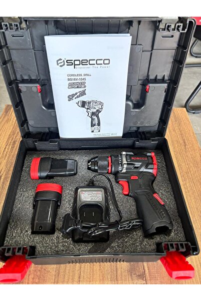 Specco BS-1045 BLACK SERİ 16V 2.0AH AKÜLÜ MATKAP 45NM