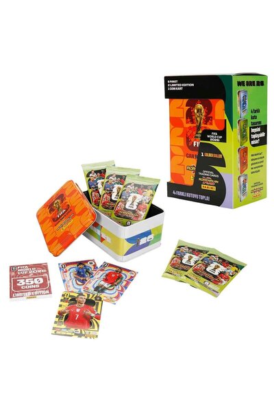 Panini FIFA World Cup 2026 Adrenalyn XL Trading Card Metal Kutu Turuncu