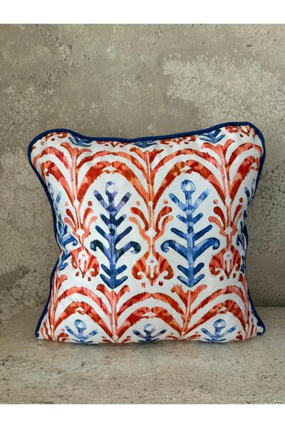 adenkahome AURORA Etnik Serisi, Süet Biyeli Kırlent Kılıfı 43x43cm ( Çift Tar...