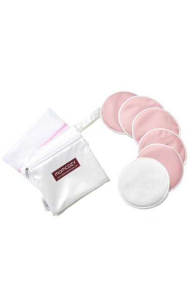 Momcozy Thin Reusable Breast Pads, 6-pack