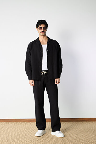 Mesfeno Cotton Linen Baggy Trousers