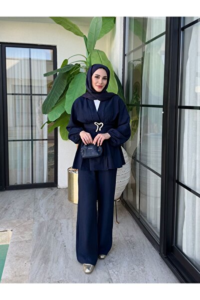 SS Design Set Kimono Liyana Albastru Marin