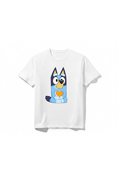 URBANTRENDSTORE Bluey Printed Premium Crew Neck Cotton Short Sleeve Kids and ...