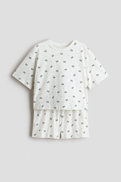 H&M Pamuklu Pijama Takımı