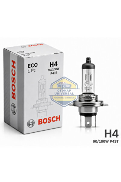 Bosch H4 Halojen Ampul P43T 12V 90/100W (1 Adet)