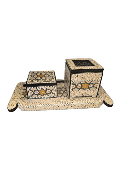 lovecrazy Decorated Handmade Syrian Incense Burner Set