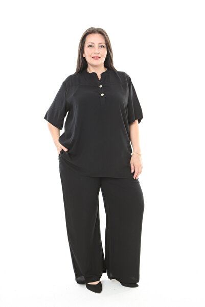 XL Modam Women's Linen Plus Size Pants Tunic Set