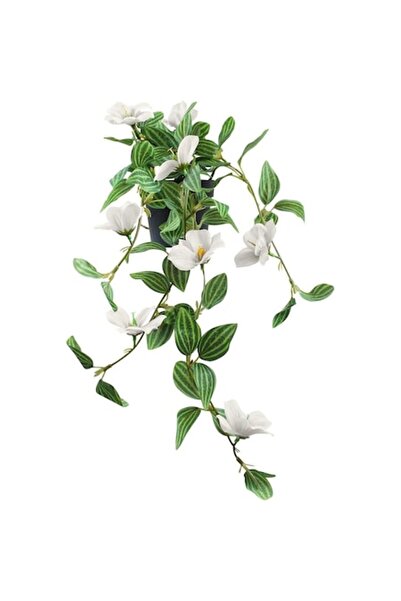 OEM Plantă artificială de iederă suspendată cu flori, 50 cm