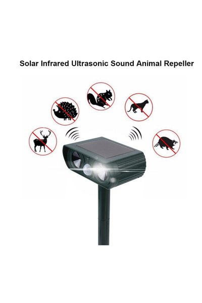 OEM Repelent ultrasonic solar pentru animale, 110,8M, portabil, rezistent la ...