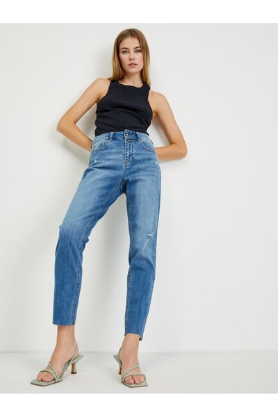 ORSAY Blue women's boyfriend jeans