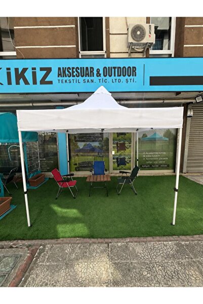 İKİZ AKSESUAR 3 Kişilik Gazebo Bahçe Balkon Masa Sandalye Seti