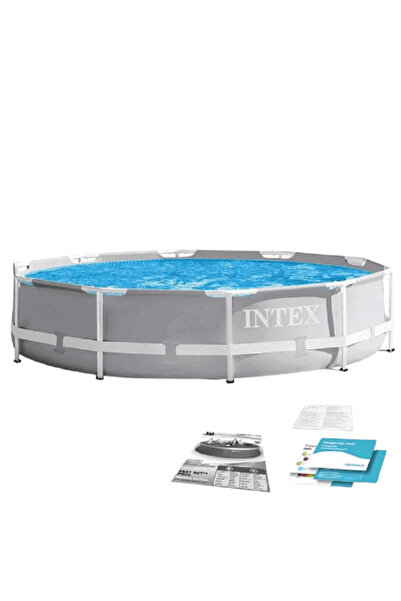 Intex Piscina cu cadru, material PVC durabil cu 3 straturi, usor de asamblat,...