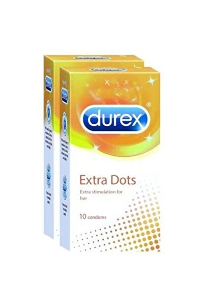 Durex Play واقي ذكري ديوركس إكسترا دوتس 20 قطعة