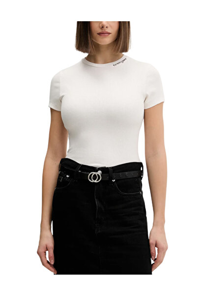 Tommy Hilfiger Γυναικείο Slim T-shirt Λευκό Tommy Jeans DW0DW22079-YBH